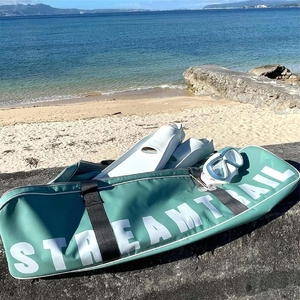 Сумка влагозащитная Stream Trail Wahoo Long II Emerald/White 46L, фото 4