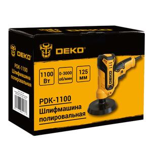 Шлифмашина полировальная сетевая DEKO PDK-1100, 125мм, 1100 Вт 085-1063, фото 8