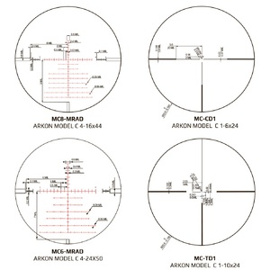 Оптический прицел Arkon Model C 4-24x50, фото 16