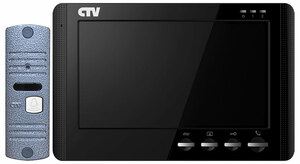 Комплект видеодомофона CTV-DP1704MD (черный), фото 1