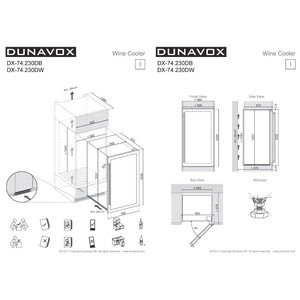 Винный шкаф Dunavox DX-74.230DB, фото 5