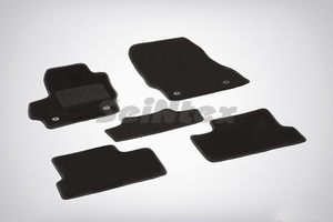 Ворсовые LUX коврики в салон Seintex для Mazda 3 2009-2013 (черные, 82337), фото 1