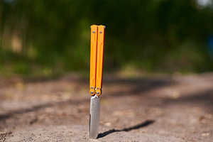 Нож-бабочка Ganzo G766-OR, оранжевый, фото 8