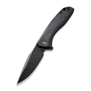 Складной нож CIVIVI Baklash 9Cr18MoV Steel Black Stonewashed Handle G10 Black Carbon, фото 1