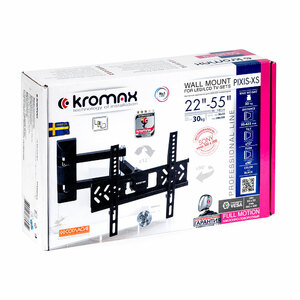 Кронштейн для LED/LCD телевизоров Kromax PIXIS-XS black, фото 11