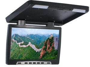 Автомобильный потолочный монитор 15.6" ERGO ER15F (USB/SD/HDMI/AV) Черный, фото 1