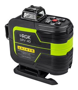 Построитель плоскостей RGK SRV-4D (360° / зеленый луч / 70м с приемником / АКБ), фото 2