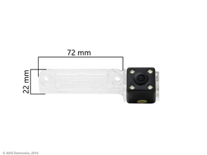 CMOS ECO LED штатная камера заднего вида AVEL Electronics AVS112CPR (#100) для SKODA SUPERB / VOLKSWAGEN CADDY (2004-2008) / CARAVELLE / GOLF V / JETTA V / MULTIVAN (T5) / PASSAT B6 / PASSAT CC / PHAETON / TOURAN / TRANSPORTER, фото 2