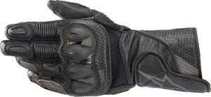 Мотоперчатки кожаные SP-2 V3 GLOVES ALPINESTARS (черно-антрацитовый, 104, L), фото 2
