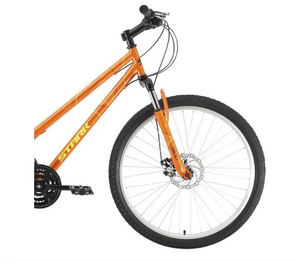Велосипед Stark'22 Luna 26.1 D Steel оранжевый/желтый 18", фото 2