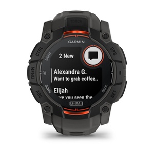 Часы Garmin Instinct 3 50mm Solar Black with Charcoal Silicone (010-02935-40G), фото 4