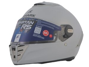 Шлем SHARK SPARTAN RS BLANK White/Silver Glossy L, фото 4