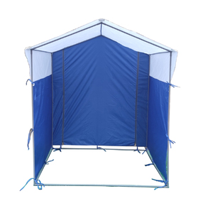 Палатка Митек Домик 1.5х1.5 бело-синий, фото 4