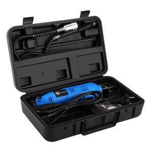 Электрический гравер DESOON DSRT200 в кейсе + набор аксессуаров 40 шт, 200Вт, фото 3