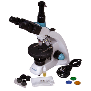Микроскоп поляризационный Levenhuk 500T POL, тринокулярный, фото 2