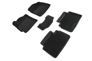 Коврики EVA 3D соты для Hyundai Elantra V 2011-2015 (черные, 95400), фото 1