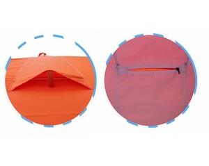 Палатка для зимней рыбалки с внутренним тентом Митек Нельма Куб-2 Люкс (оранжево-бежевый/сероголубой), фото 6