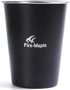 Набор стаканов из нержавеющей стали Fire-Maple  ANTARCTI CUP BLACK, 350 мл, 2 шт.