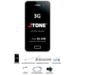 Комплект с 3G репитером iTone 3G-10B-14Y, фото 1