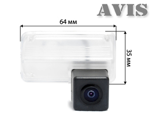CCD штатная камера заднего вида AVEL AVS321CPR для TOYOTA CAMRY VII (2012-...) (#090), фото 2