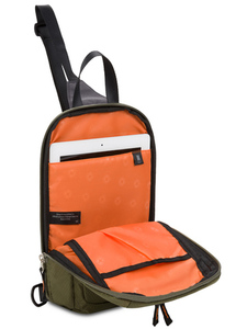 Рюкзак Swissgear с одним плечевым ремнем, зеленый, 18x5x33 см, 4 л, фото 5