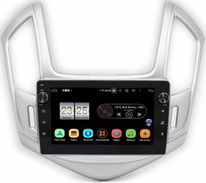 Штатная магнитола Chevrolet Cruze I 2012-2015 (серебро) LeTrun BPX609-242 на Android 10 (4/64, DSP, IPS, с голосовым ассистентом, с крутилками), фото 1