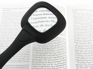 Лупа на ручке Veber 3x, 52x52 мм, с подсветкой (600558), фото 4