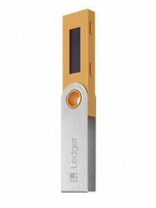 Аппаратный кошелек для криптовалют Ledger Nano S, желтый, фото 2