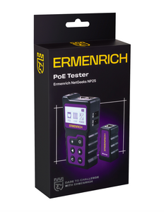 Кабельный PoE-тестер Ermenrich NetGeeks NP25, фиолетовый, фото 11