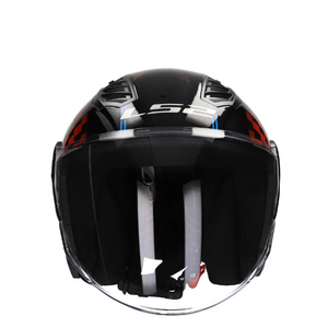 Мотошлем LS2 OF616 AIRFLOW II HAPPY DREAMS (черный глянцевый, Black, XL), фото 2