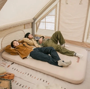 Коврик самонадувающийся Naturehike C10, двойной 200х132х10 cм, бежевый, фото 11