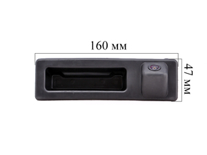 CCD штатная камера заднего вида AVEL AVS321CPR (#150) для BMW 3 F30 (2011-...) / 5 F1x (2009-2013), интегрированная с ручкой багажника, фото 2