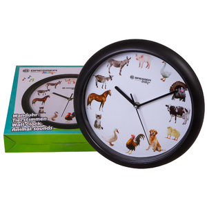 Часы настенные Bresser Junior, 25 см, с животными, фото 5