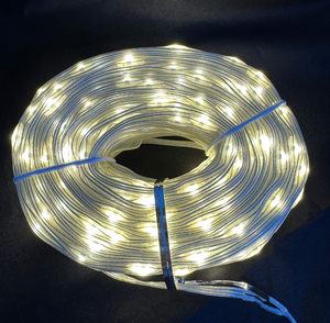 Инновационная водонепроницаемая LED-гирлянда ЛАМПОВА "Звёздный путь" теплый белый, 400 ламп, 52 метра (TYL-32-SB+220-WWL400-52), фото 3