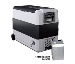Компрессорный автохолодильник Alpicool T50 с внешней батареей, фото 1