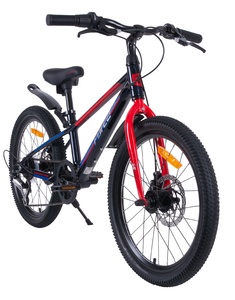 Велосипед детский Tech Team Forca 20" black/red 2024 (магниевый сплав), фото 3