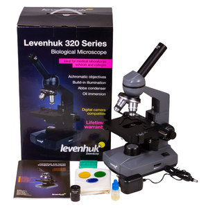 Микроскоп Levenhuk 320 PLUS, монокулярный, фото 15