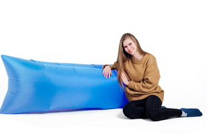 Надувной диван БИВАН Классический, цвет голубой, фото 7