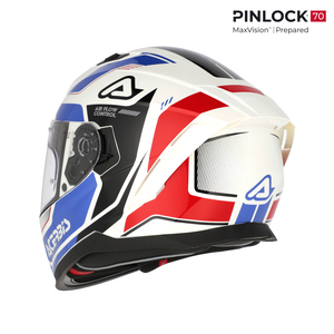 Мотошлем Acerbis X-WAY глянцевый white/blue XL, фото 10
