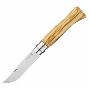 Нож Opinel №9, нержавеющая сталь, рукоять из оливкового дерева в картонной коробке, фото 1