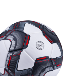 Мяч футбольный Jögel Grand №5, белый/серый/красный, фото 3