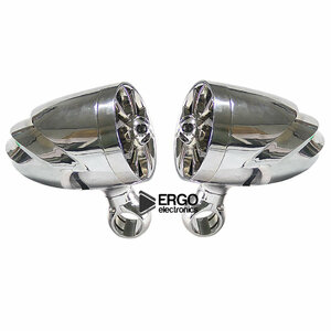 Мотоакустика Ergo ER600M (встроенный усилитель, 4” Hi-Fi динамики 2 шт. 2х100 Вт.) хром, фото 2
