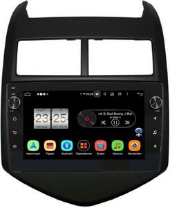Штатная магнитола LeTrun BPX609-9009 для Chevrolet Aveo II 2011-2015 на Android 10 (4/64, DSP, IPS, с голосовым ассистентом, с крутилками)
