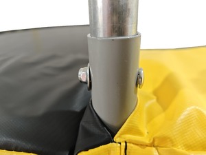 Батут каркасный Tech Team KENGA PRO 12FT черный-желтый / black-yellow, фото 9