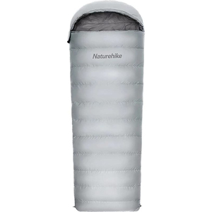 Ультралёгкий спальный мешок Naturehike RM40 Series Утиный пух Grey Size M, молния слева, 6927595707159L