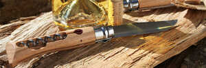 Нож Opinel №10, нержавеющая сталь, рукоять из бука, со штопором, 001410, фото 8