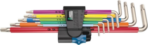 Набор Г-образных ключей WERA, с фиксацией, нерж., 9 пр., 3967/9 TX SXL Multicolour HF TORX Stainless 1 TX 8/9/10/15/20/25/27/30/40, фото 2