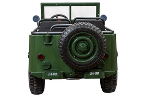 Детский электромобиль Джип ToyLand Jeep Willys YKE 4137 Army green, фото 7
