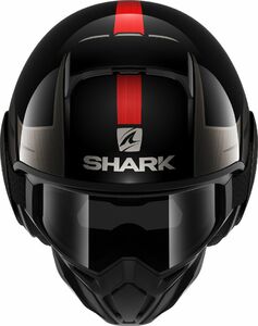 Шлем SHARK STREET DRAK TRIBUTE RM Black/Chrome/Red M, фото 2