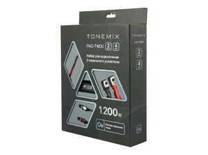 Набор проводов для подключения 2х кан. усилителя, Tonemix PAC-T4CU, 4Ga, МЕДЬ, фото 2